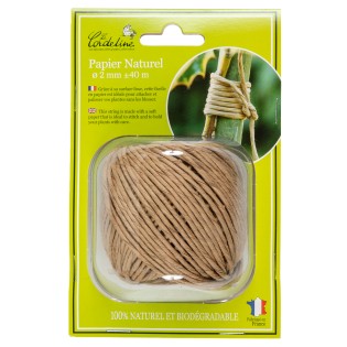 Pelote 80g ficelle papier ø2mm ±25m s/petite coque