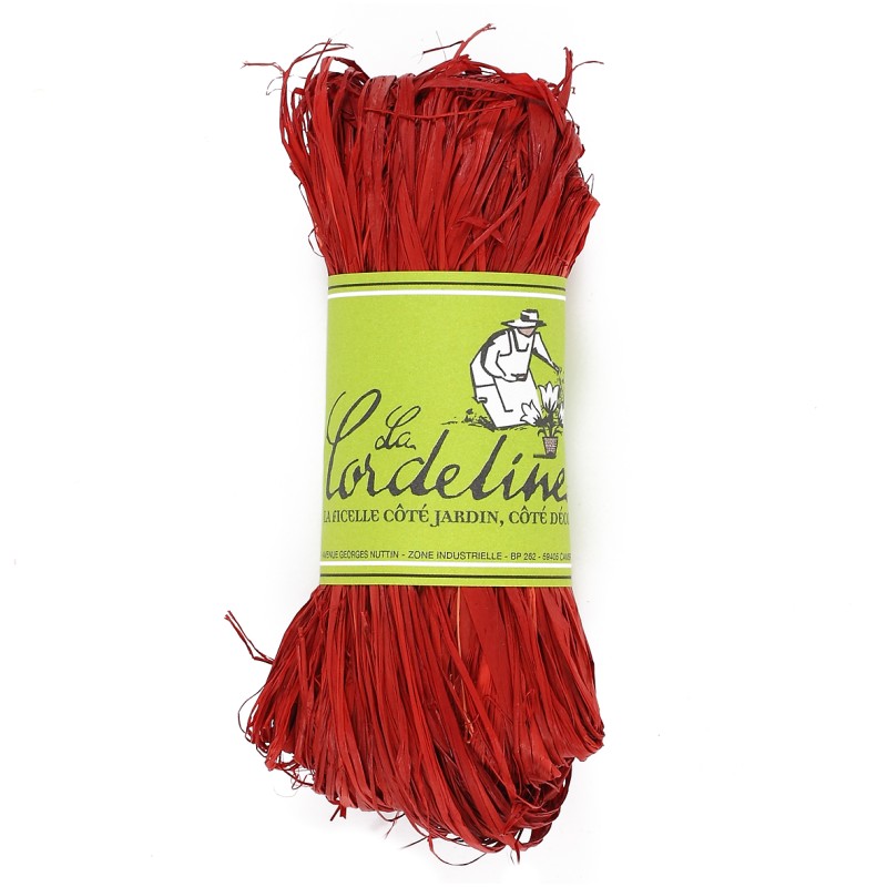 Floche 50g raphia longueur fibre ±95cm s/floche