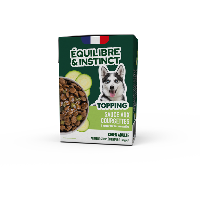 BRIQUE CHIEN COURGETTES 190G