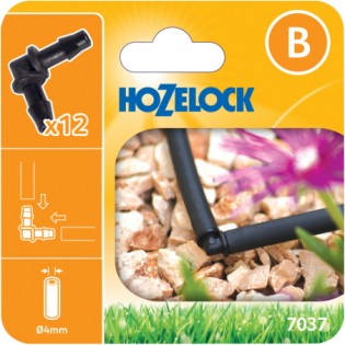 12 Raccords coudés 90° pour tuyau Ø4mm