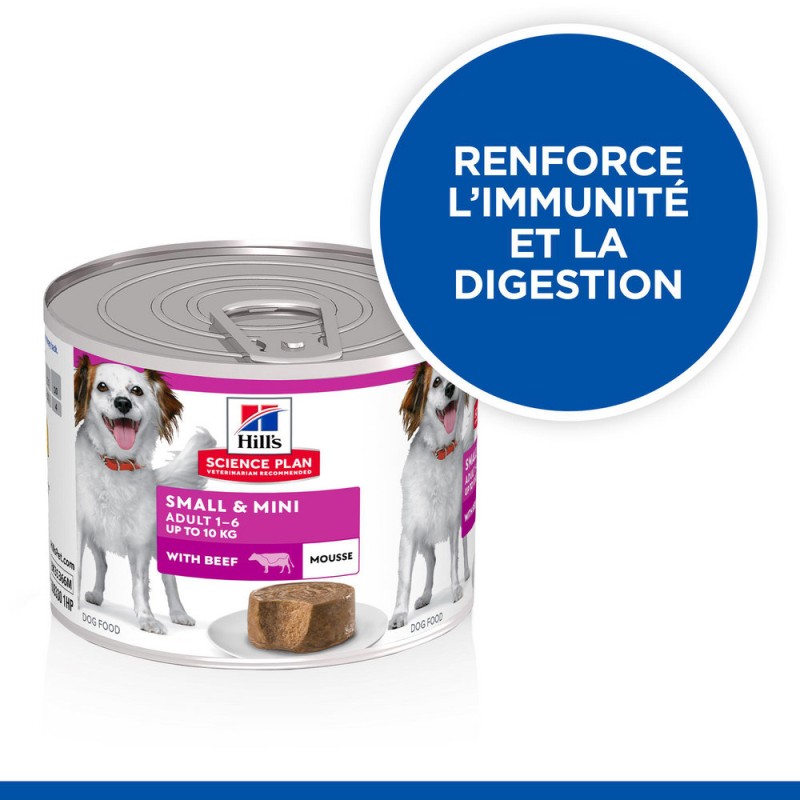 Chien Adult Small&Mini Mousse Bœuf 200g