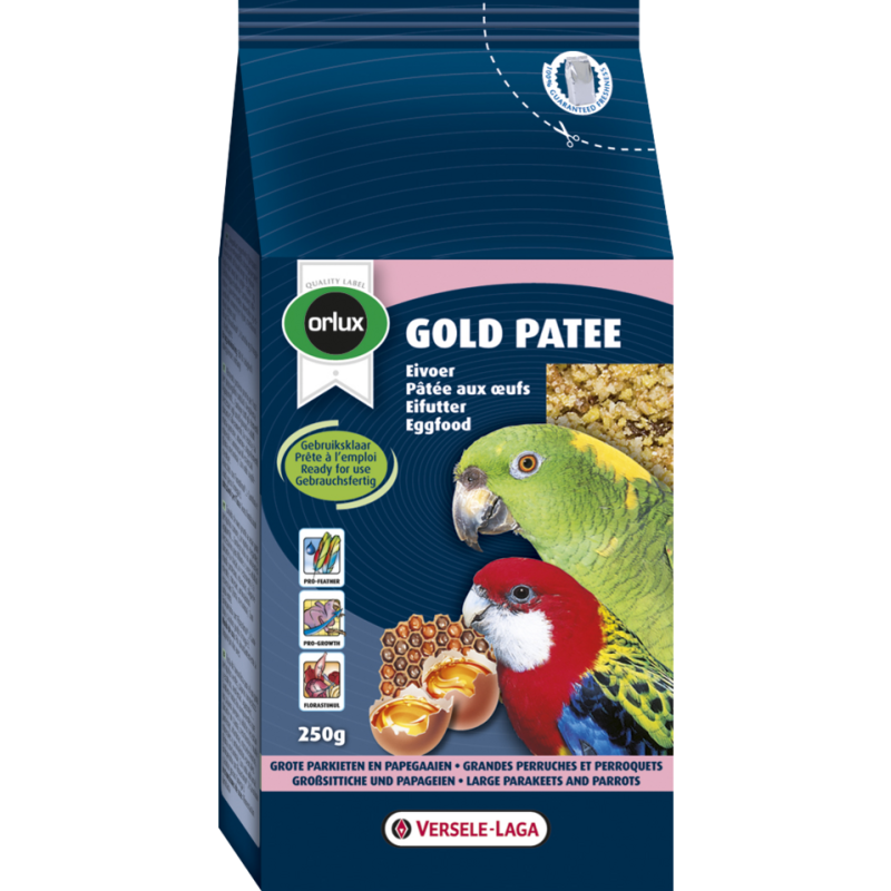 Orlux  Gold Patee Grandes Perruches & Perroquets 250 g