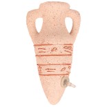 DECOR AMPHORE SABL,BL DIF,10C
