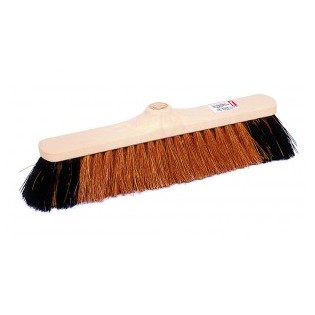BALAI "PERF" 38CM COCO NATUREL MOUSTACHE NOIRE DE RENFORT