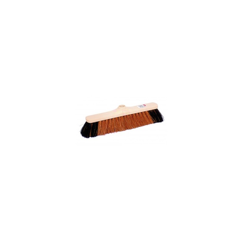 BALAI "PERF" 38CM COCO NATUREL MOUSTACHE NOIRE DE RENFORT