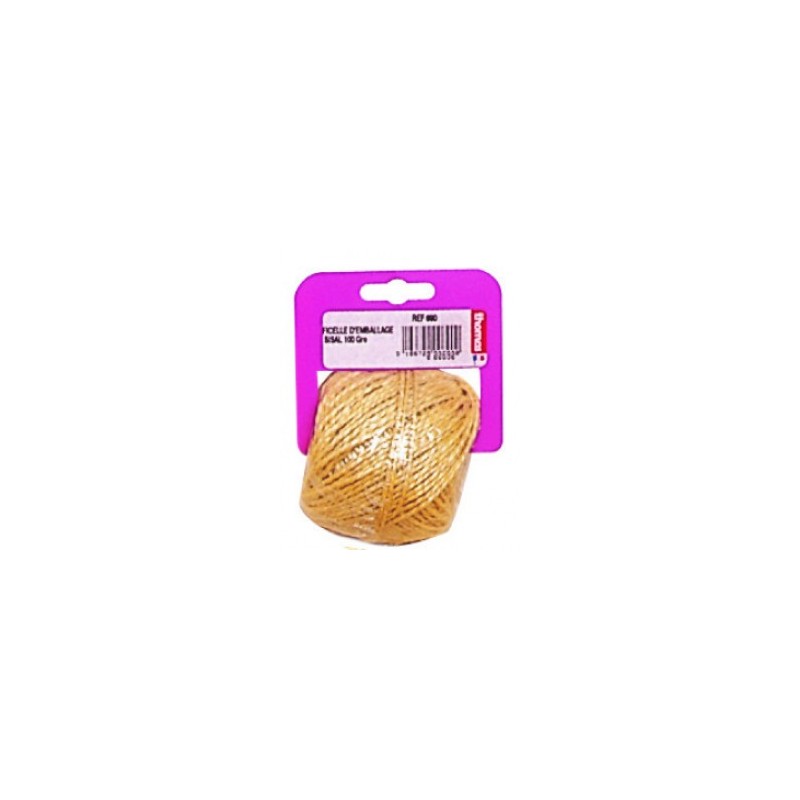 FICELLE SISAL EMBALLAGE 100GRS PRESENTATION CAVALIER