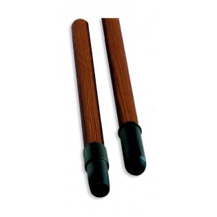 MANCHE BOIS VERNI 1.3M EMBOUTS VIS ET ATTACHE