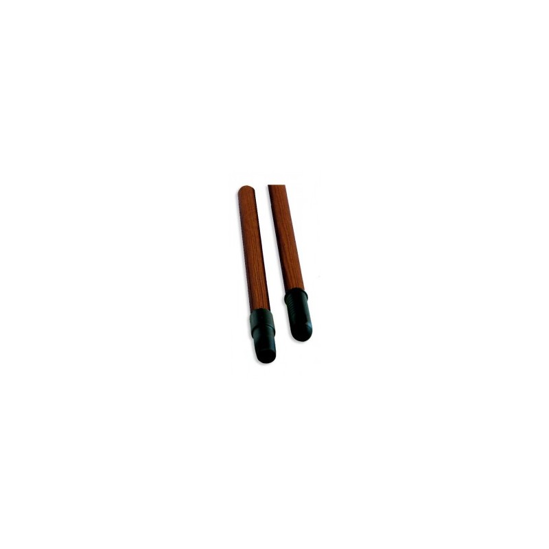 MANCHE BOIS VERNI 1.3M EMBOUTS VIS ET ATTACHE