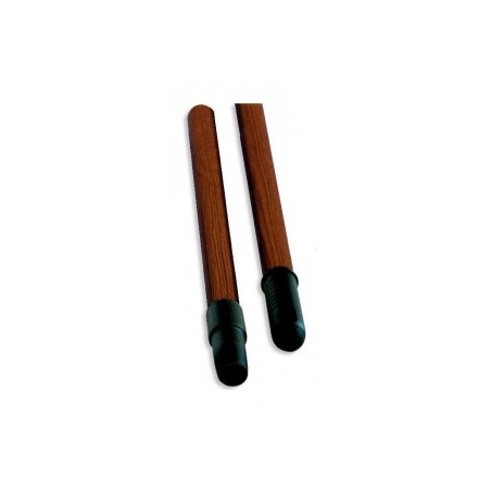 MANCHE BOIS VERNI 1.3M EMBOUTS VIS ET ATTACHE