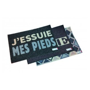 TAPIS PAILLASSON SPAGHETTI 60X40CM  DECORS ASSORTIS