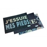TAPIS PAILLASSON SPAGHETTI 60X40CM  DECORS ASSORTIS