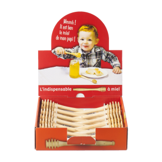 CUILLERE A MIEL EN BUIS Bois dur tourné artisanal