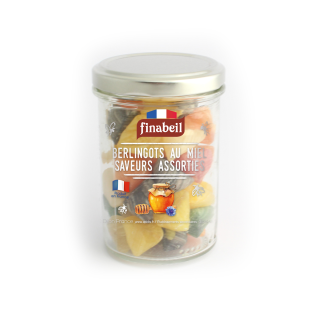 BONBONS berlingots rayés au miel assortis 170g