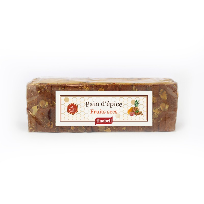 PAIN D'EPICES tranché fruits secs 350g