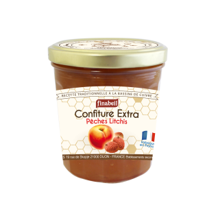 CONFITURE pêches/litchis 375g