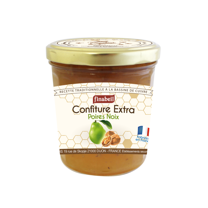 CONFITURE poires/noix 375g