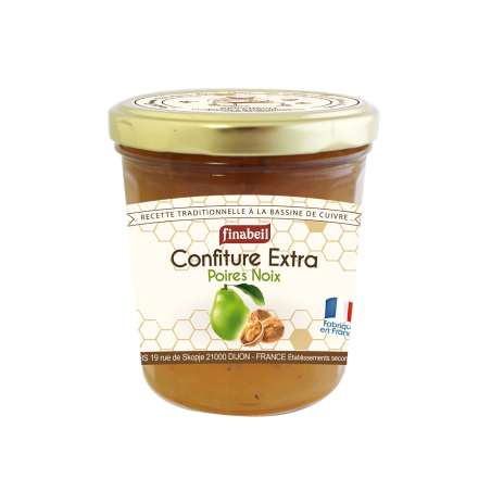 CONFITURE poires/noix 375g