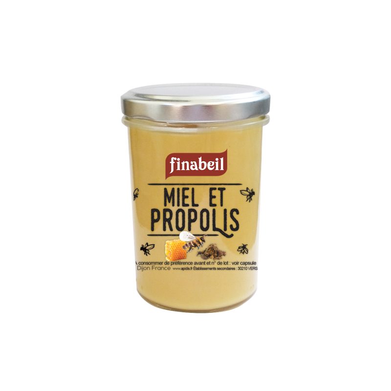 MIEL CREMEUX dosé à 0,8% poudre de propolis 250g