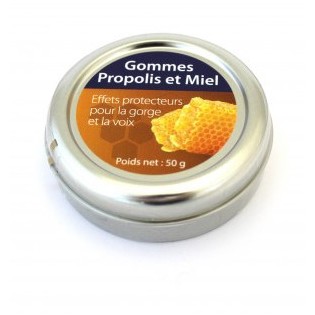 Gommes à macher propolis - boîte métal 50g