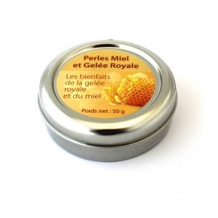 Perles miel+gelée royale - boîte métal 50g