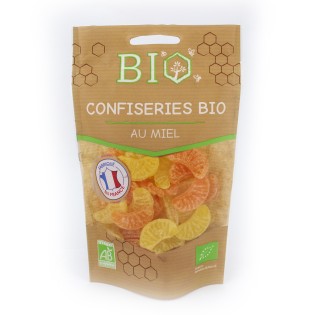 BONBONS TRANCHES ORANGE CITRON bio 120g