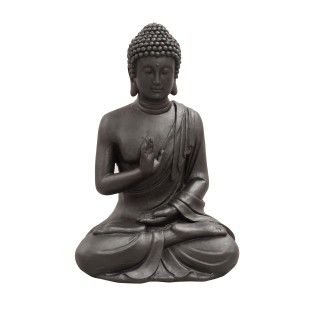 BOUDDHA EN FIBRE D ARGILE