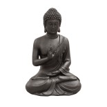 BOUDDHA EN FIBRE D ARGILE