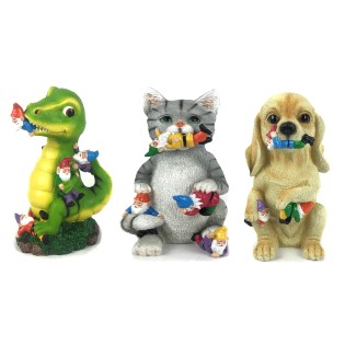 ANIMAL POLYRESINE AVEC NAIN