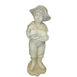 STATUE GARCON AVEC MOUTON H53CM