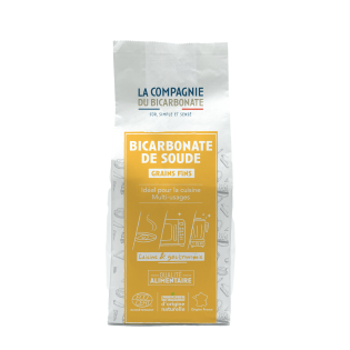 Sachet kraft Bicarbonate grains fin éco détergent 1kg