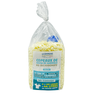 Copeaux de savon de Marseille  au Bicarbonate Neutre - 1 kg.