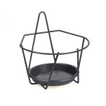 PORTE POTS MURAL DIA 16CM GRIS