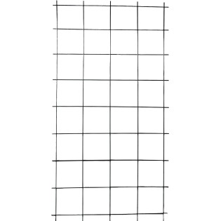 TREILLAGE FIL METAL "DECO" CARRE L0,75XH1,5M GRIS