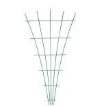 TREILLAGE FIL METAL "DECO" EVENTAIL L0,75XH1,5M GRIS
