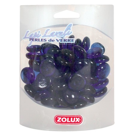 PERLES VERRE LAPIS-LAZULI