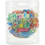 PERLE VERRE PLATE AGATHE MIXTE