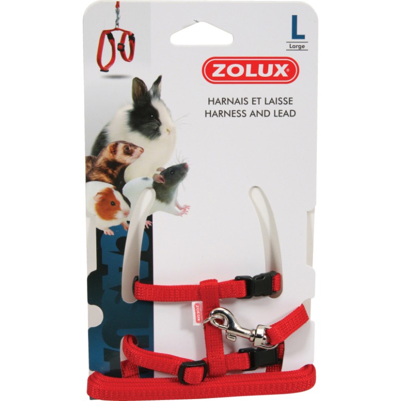 KIT HARNAIS PETIT MAMMIFERE ROUGE