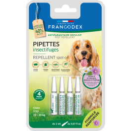 Pipette Francodex insectifuge 2ml x4 pour chiens de 10 à 20kg