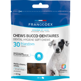 Friandises CHEWS bucco-dentaires Francodex x30 pour chiots et petits chiens de moins de 10kg