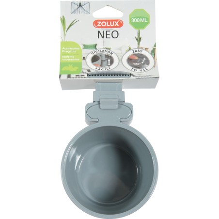 MANGEOIRE PLASTIQUE NEO GRIS