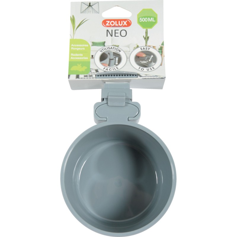 MANGEOIRE PLASTIQUE NEO GRIS