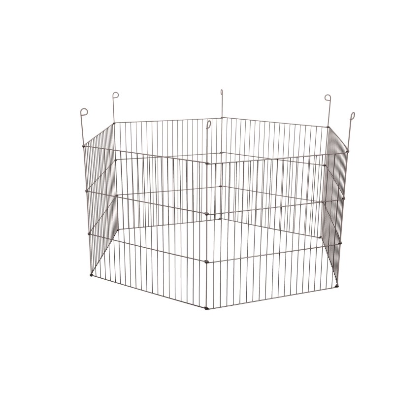 PARC METAL EXT HEXAGONAL 120 GRIS