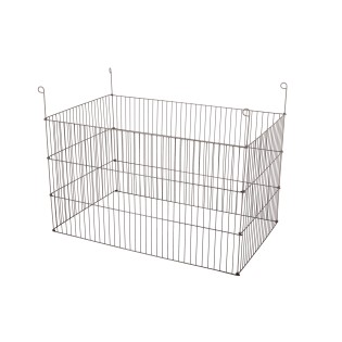 PARC METAL EXT RECTANGLE 100 GRIS