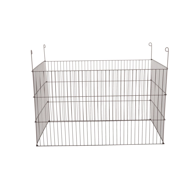 PARC METAL EXT RECTANGLE 100 GRIS