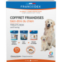 Coffret Francodex de 3 sachets friandises de 75g chacun pour le bien être du chien 
