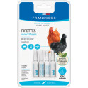Pipettes insectifuges Francodex 0.4ml x 4 pour volailles