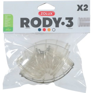 TUBE COUDE RODY GRIS TRANSPARENT
