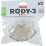 TUBE COUDE RODY GRIS TRANSPARENT