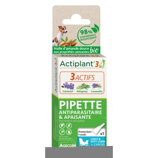 ACTIPLANT BIO PIPETTES CHIOT/ PETIT CHIEN 1 PIPETTES 1ML