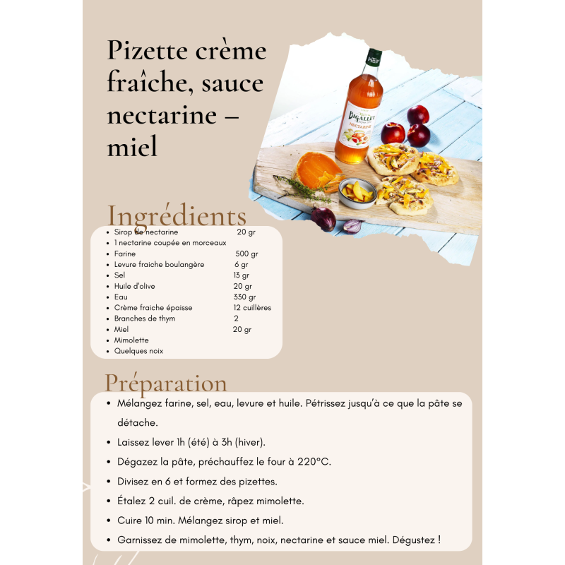 SIROP NECTARINE 1L